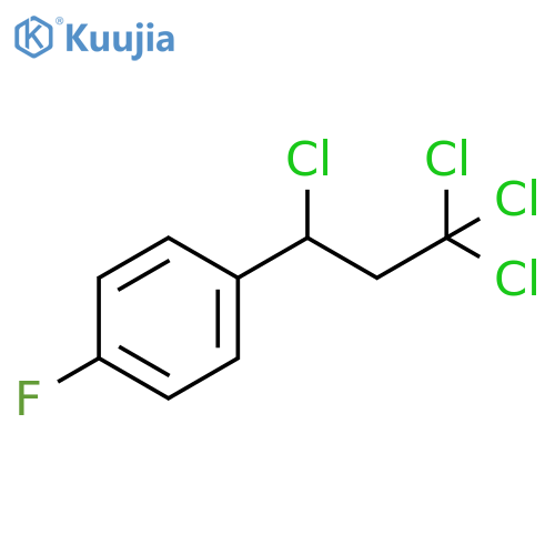 Benzene, 1-fluoro-4-(1,3,3,3-tetrachloropropyl)- structure
