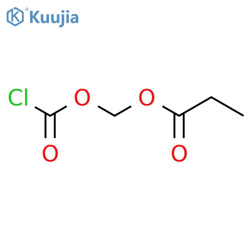 Carbonochloridic acid, (1-oxopropoxy)methyl ester structure