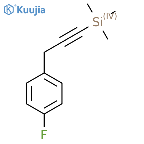 3-(4-fluorophenyl)prop-1-yn-1-yltrimethylsilane structure