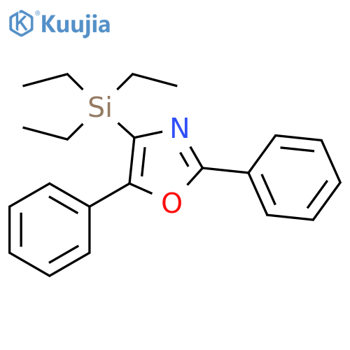 Oxazole, 2,5-diphenyl-4-(triethylsilyl)- structure