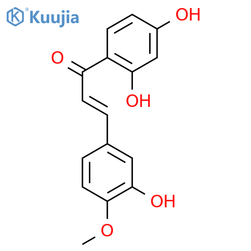 2-Propen-1-one,1-(2,4-dihydroxyphenyl)-3-(3-hydroxy-4-methoxyphenyl)- structure