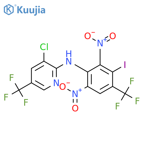 2-Pyridinamine,3-chloro-N-[3-iodo-2,6-dinitro-4-(trifluoromethyl)phenyl]-5-(trifluoromethyl)- structure