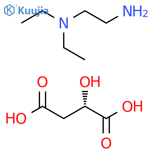 Butanedioic acid, 2-hydroxy-, compd. with N1,N1-diethyl-1,2-ethanediamine (1:1), (2S)- structure