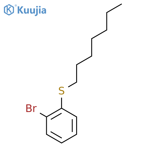 1-Bromo-2-n-heptylthiobenzene structure