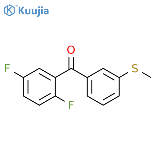 (2,5-difluorophenyl)3-(methylsulfanyl)phenylmethanone structure