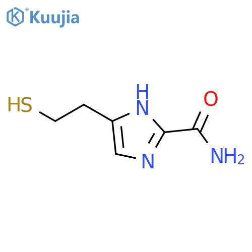 1H-Imidazole-2-carboxamide, 5-(2-mercaptoethyl)- structure