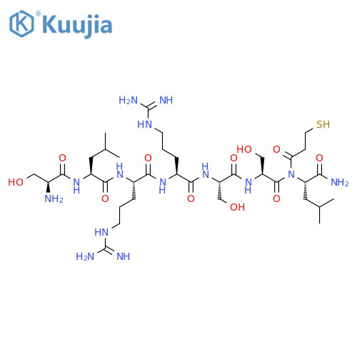 L-Seryl-L-leucyl-L-arginyl-L-arginyl-L-seryl-L-seryl-3-mercaptopropanoyl-L-leucinamide structure