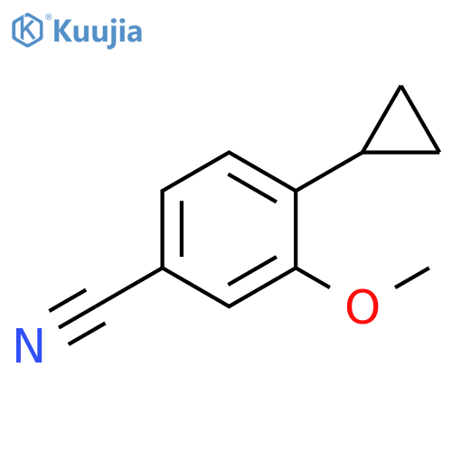4-Cyclopropyl-3-methoxybenzonitrile structure
