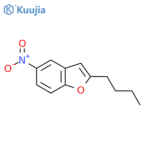 2-Butyl-5-nitrobenzofuran structure