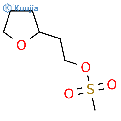 2-(oxolan-2-yl)ethyl methanesulfonate structure
