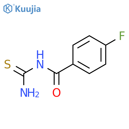 Benzamide, N-(aminothioxomethyl)-4-fluoro- structure