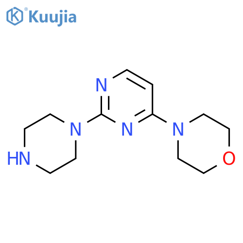 4-[2-(1-piperazinyl)-4-pyrimidinyl]-Morpholine structure