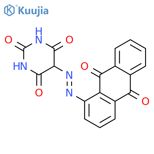 2,4,6(1H,3H,5H)-Pyrimidinetrione,5-[2-(9,10-dihydro-9,10-dioxo-1-anthracenyl)diazenyl]- structure