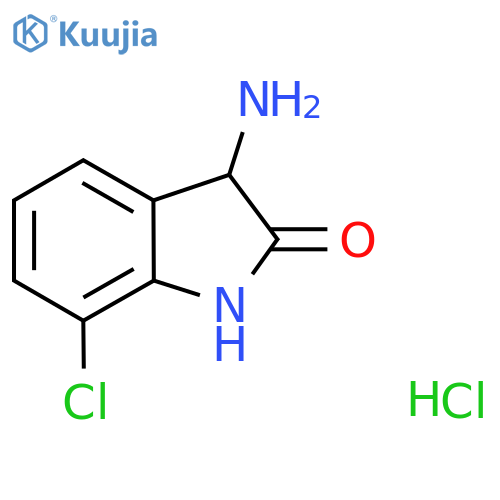 3-amino-7-chloro-1,3-dihydro-2H-indol-2-one hydrochloride structure