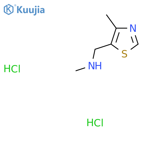 N-Methyl-1-(4-methyl-1,3-thiazol-5-yl)methanamine dihydrochloride structure