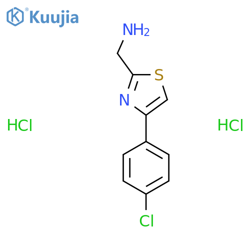 (4-(4-Chlorophenyl)thiazol-2-yl)methanamine dihydrochloride structure