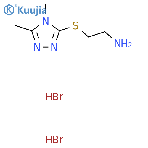 2-[(4,5-Dimethyl-1,2,4-triazol-3-yl)sulfanyl]ethanamine;dihydrobromide structure
