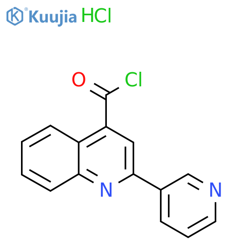 2-(Pyridin-3-yl)quinoline-4-carbonyl chloride hydrochloride structure