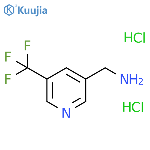C-(5-Trifluoromethyl-pyridin-3-yl)-methylaminedihydrochloride structure