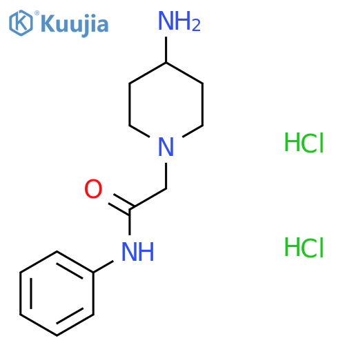2-(4-Aminopiperidin-1-yl)-N-phenylacetamide;dihydrochloride structure