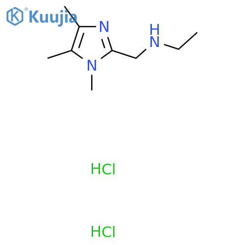 N-[(1,4,5-Trimethylimidazol-2-yl)methyl]ethanamine;dihydrochloride structure