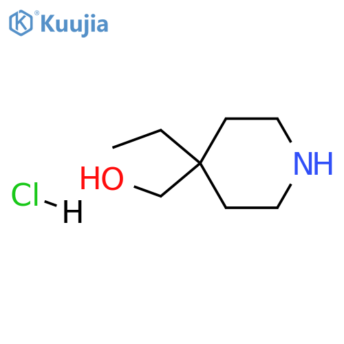(4-ethyl-4-piperidinyl)methanol hydrochloride structure