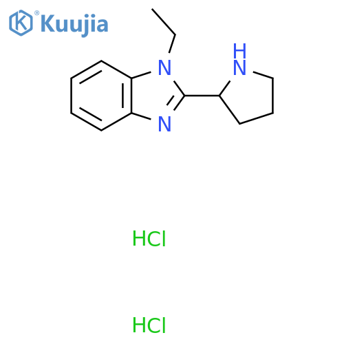 1-Ethyl-2-pyrrolidin-2-yl-1H-benzimidazole dihydrochloride structure