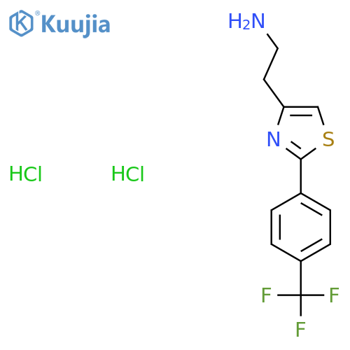 (2-{2-4-(Trifluoromethyl)phenyl-1,3-thiazol-4-yl}Ethyl)amine Dihydrochloride structure