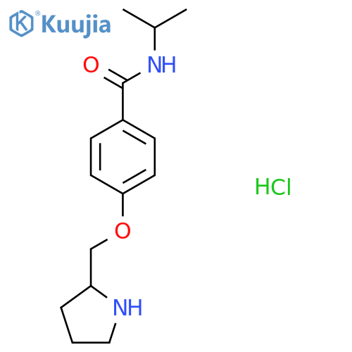 N-Isopropyl-4-(pyrrolidin-2-ylmethoxy)benzamide hydrochloride structure