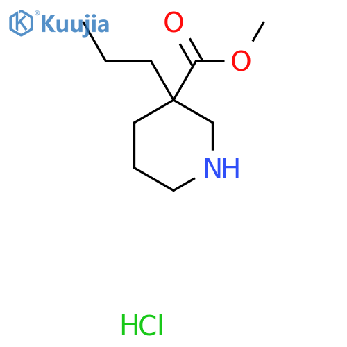 Methyl 3-propylpiperidine-3-carboxylate hydrochloride structure