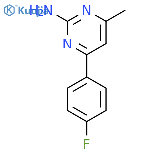 4-(4-Fluorophenyl)-6-methylpyrimidin-2-amine structure
