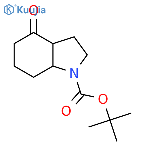 Tert-Butyl 4-oxooctahydro-1H-indole-1-carboxylate structure
