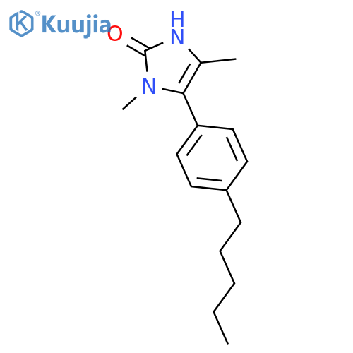 2H-Imidazol-2-one, 1,3-dihydro-1,4-dimethyl-5-(4-pentylphenyl)- structure