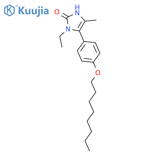 2H-Imidazol-2-one, 1-ethyl-1,3-dihydro-4-methyl-5-[4-(octyloxy)phenyl]- structure