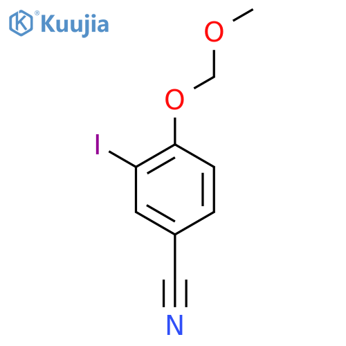 3-Iodo-4-(methoxymethoxy)benzonitrile structure