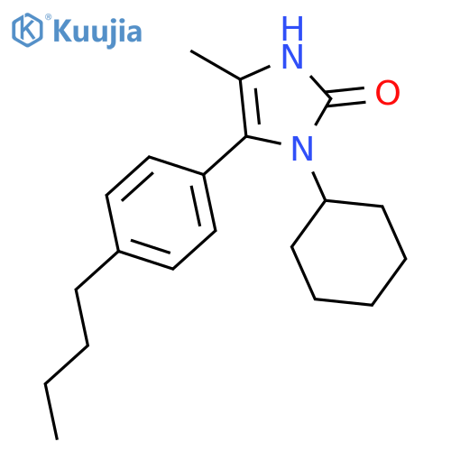 2H-Imidazol-2-one, 5-(4-butylphenyl)-1-cyclohexyl-1,3-dihydro-4-methyl- structure