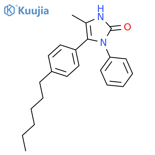2H-Imidazol-2-one, 5-(4-hexylphenyl)-1,3-dihydro-4-methyl-1-phenyl- structure