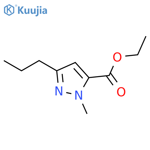 1-Methyl-3-propyl-1H-pyrazole-5-carboxylic Acid Ethyl Ester structure