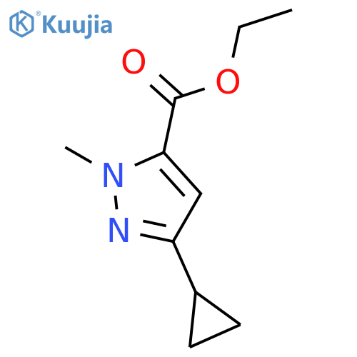 Ethyl 3-cyclopropyl-1-methyl-1H-pyrazole-5-carboxylate structure