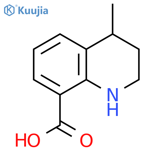 4-Methyl-1,2,3,4-tetrahydroquinoline-8-carboxylic acid structure