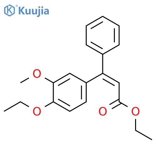 2-Propenoic acid, 3-(4-ethoxy-3-methoxyphenyl)-3-phenyl-, ethyl ester,(Z)- structure