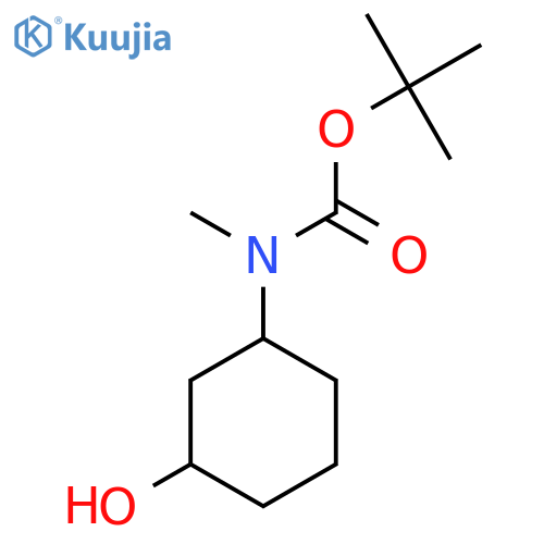 (3-Hydroxy-cyclohexyl)-methyl-carbamic acid tert-butyl ester structure