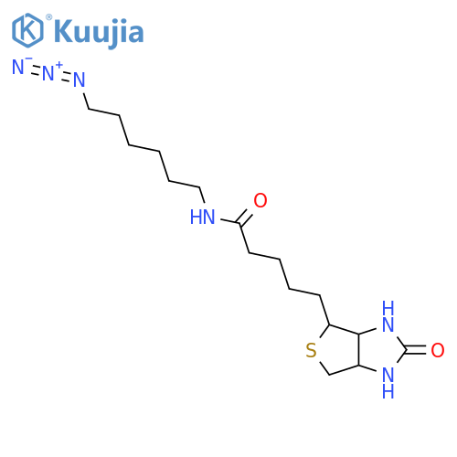 N-(6-azidohexyl)-5-{2-oxo-hexahydro-1H-thieno[3,4-d]imidazol-4-yl}pentanamide structure