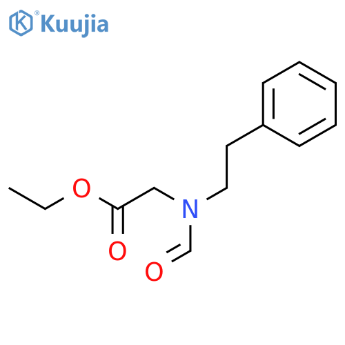 ethyl 2-(N-phenethylformamido)acetate structure