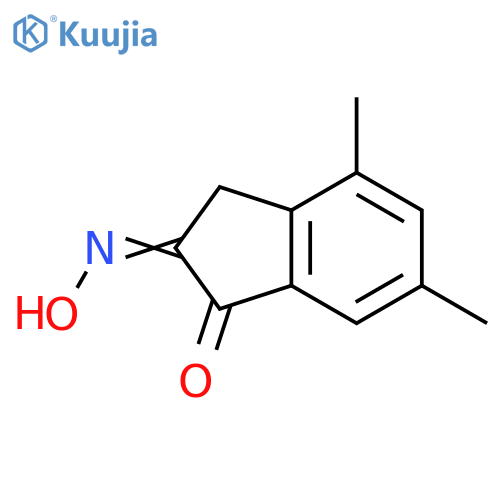1H-Indene-1,2(3H)-dione, 4,6-dimethyl-, 2-oxime structure