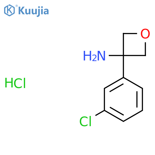 3-(3-Chlorophenyl)oxetan-3-amine hydrochloride structure