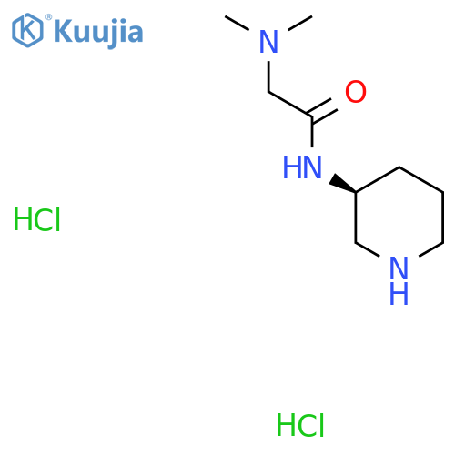(S)-2-(Dimethylamino)-N-(piperidin-3-yl)acetamide dihydrochloride structure