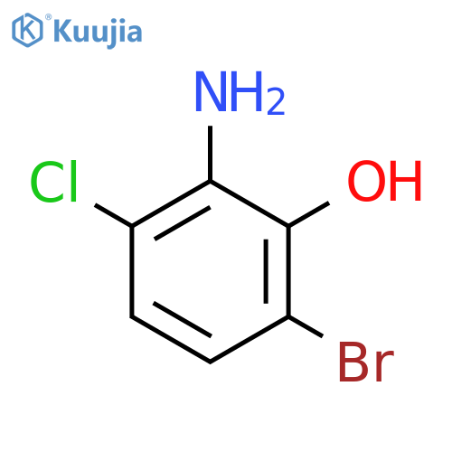 2-Amino-6-bromo-3-chlorophenol structure