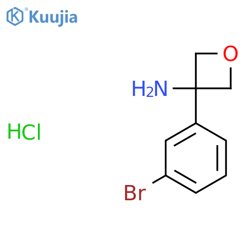 3-(3-Bromophenyl)oxetan-3-amine hydrochloride structure