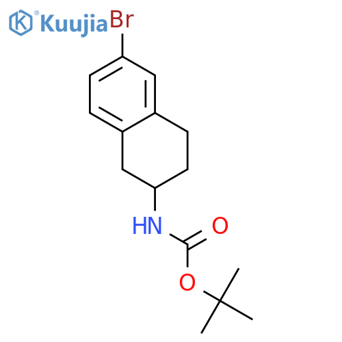 tert-butyl N-(6-bromo-1,2,3,4-tetrahydronaphthalen-2-yl)carbamate structure
